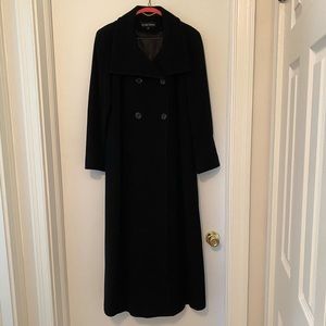 Ellen Tracy black wool dress coat